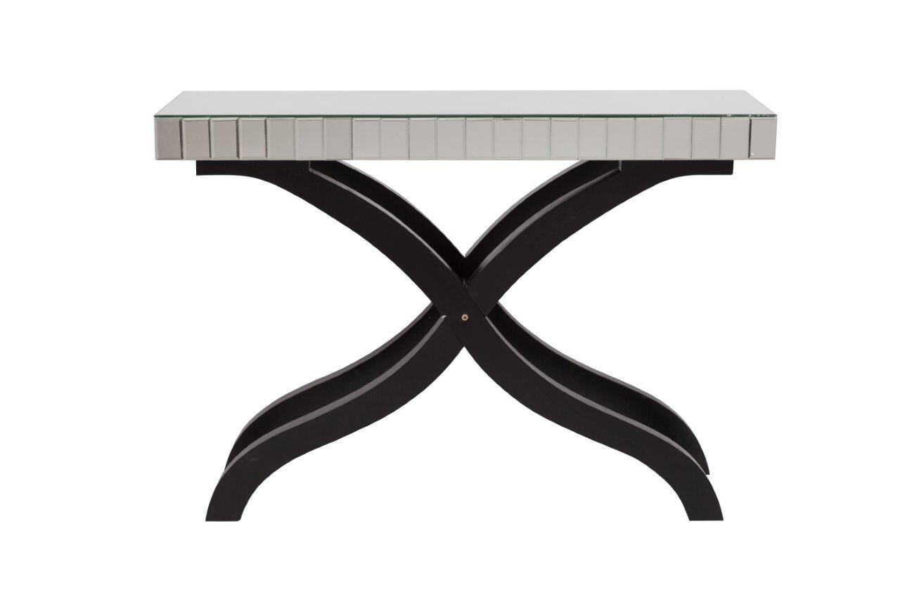 Консоль зеркальная с черными изогнутыми ножками Capriche - изображение 2