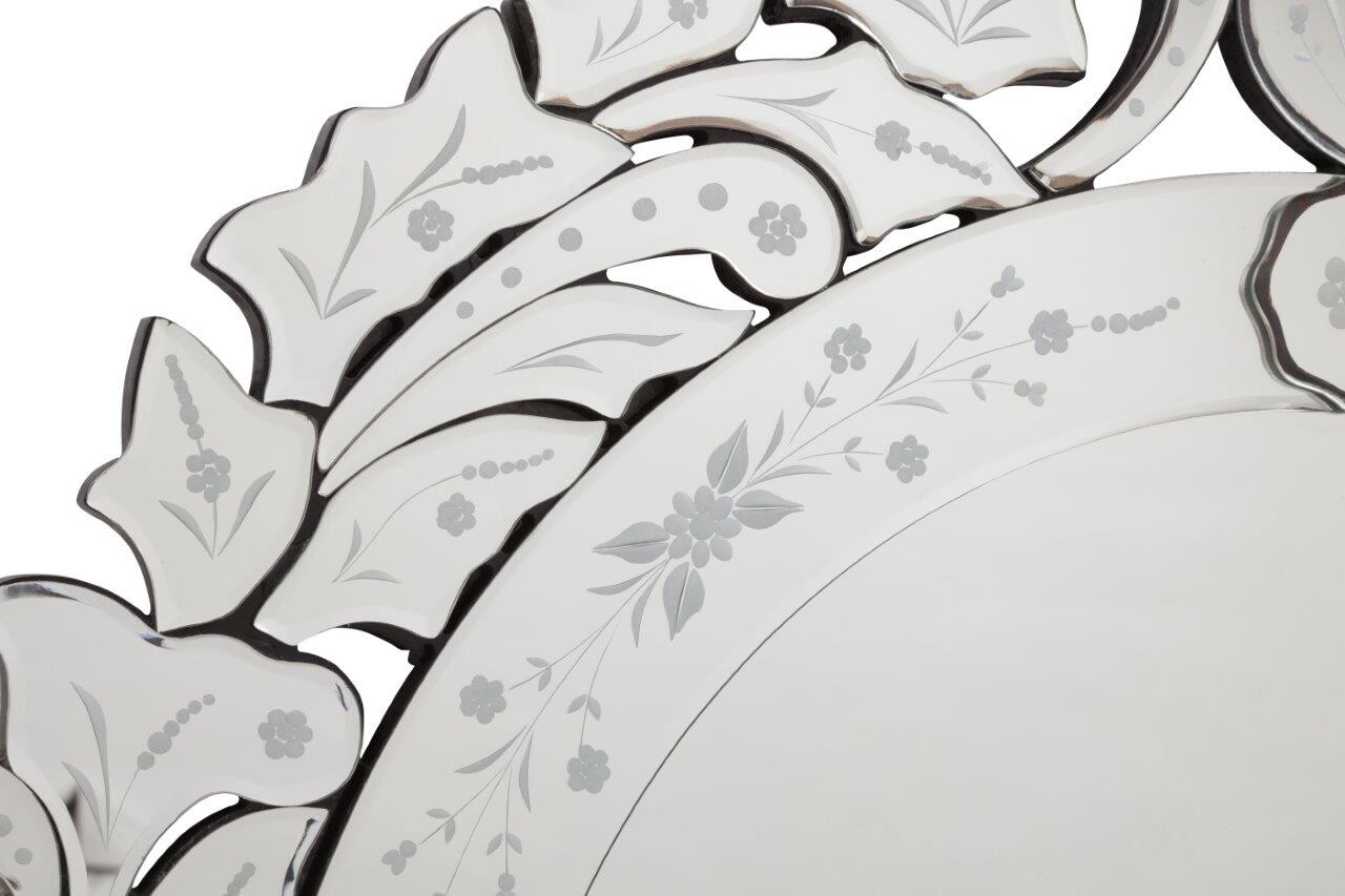 Зеркало круглое венецианское в фигурной раме диаметр 80 см Vendita - изображение 2