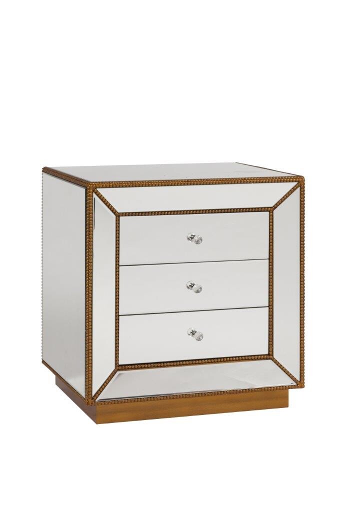 Прикроватная тумбочка дизайнерская зеркальная Komplezo - изображение 2