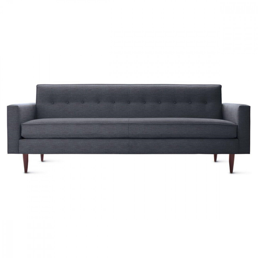 Диван Bantam Sofa большой прямой пепельно-серый