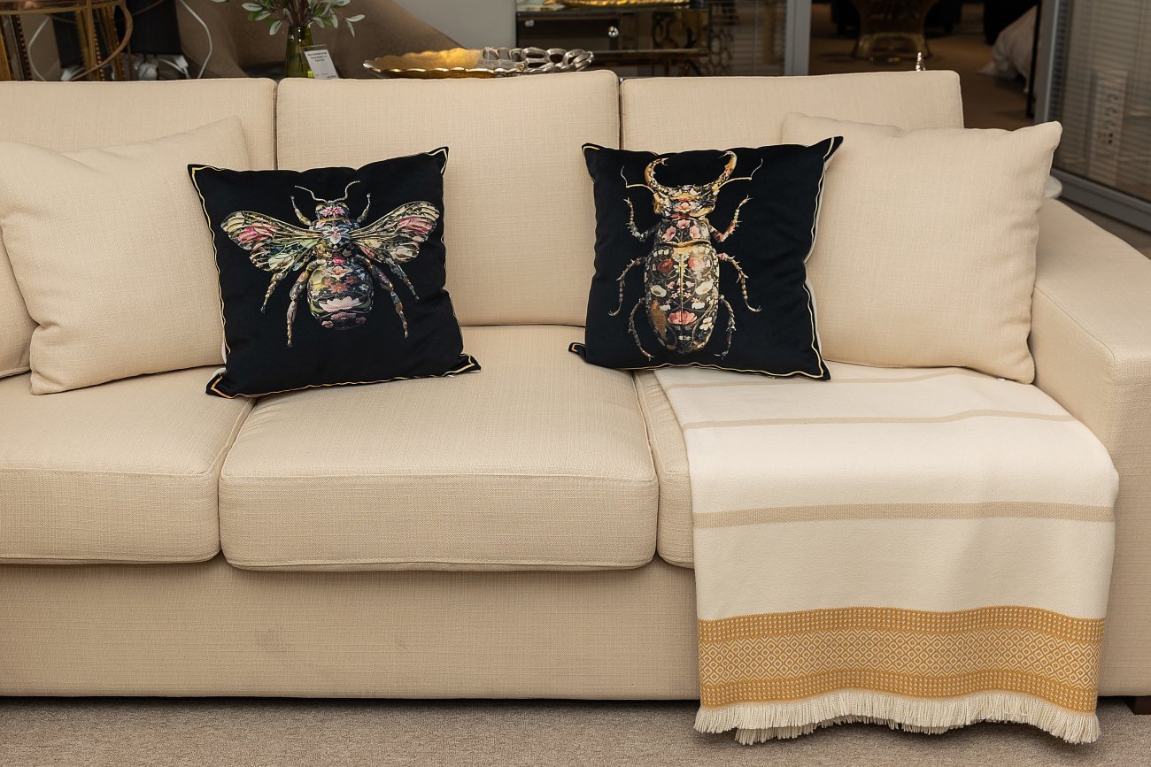 Диван Andrew Sofa большой прямой бежевый - изображение 3