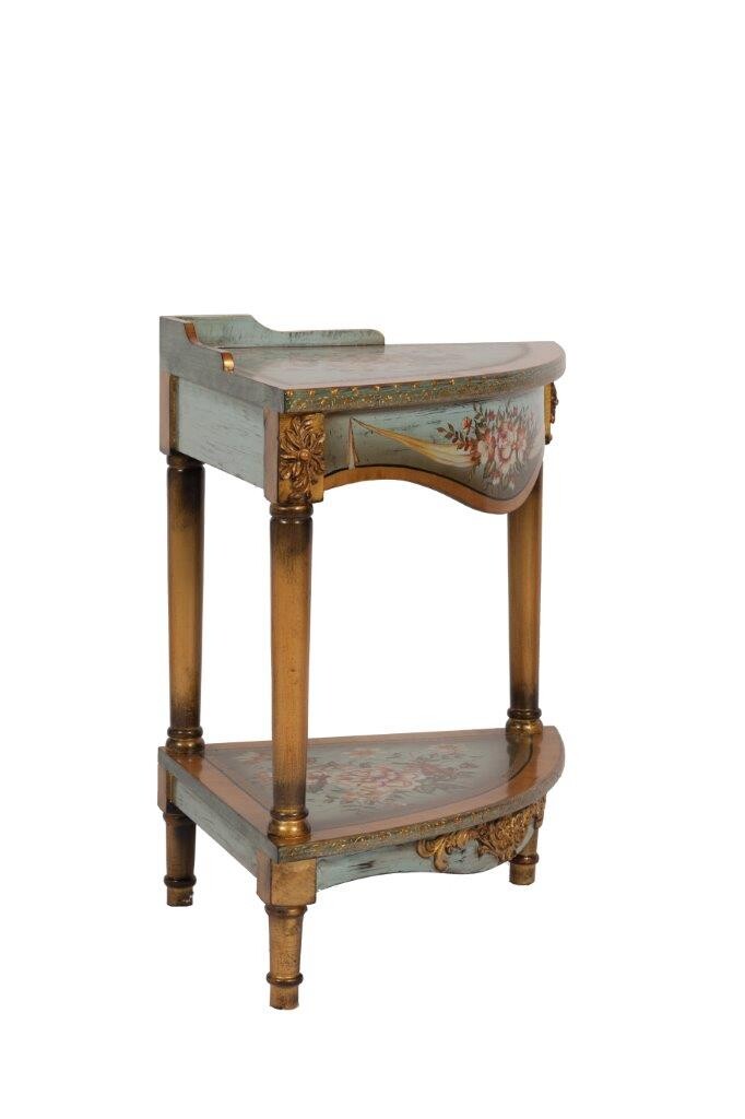 Консоль угловая резная с состариванием коричневая Montpellier - изображение 2