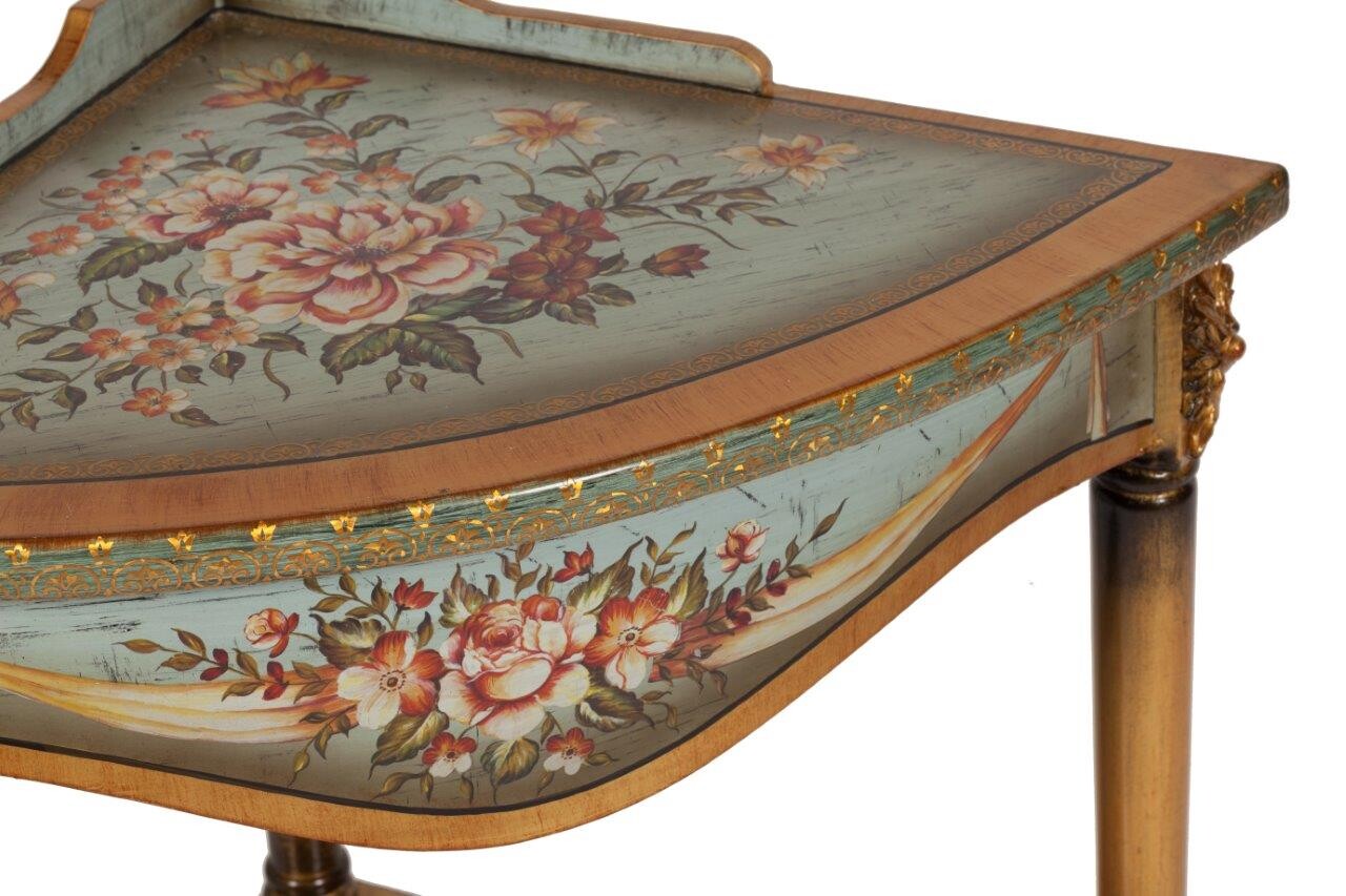 Консоль угловая резная с состариванием коричневая Montpellier - изображение 3