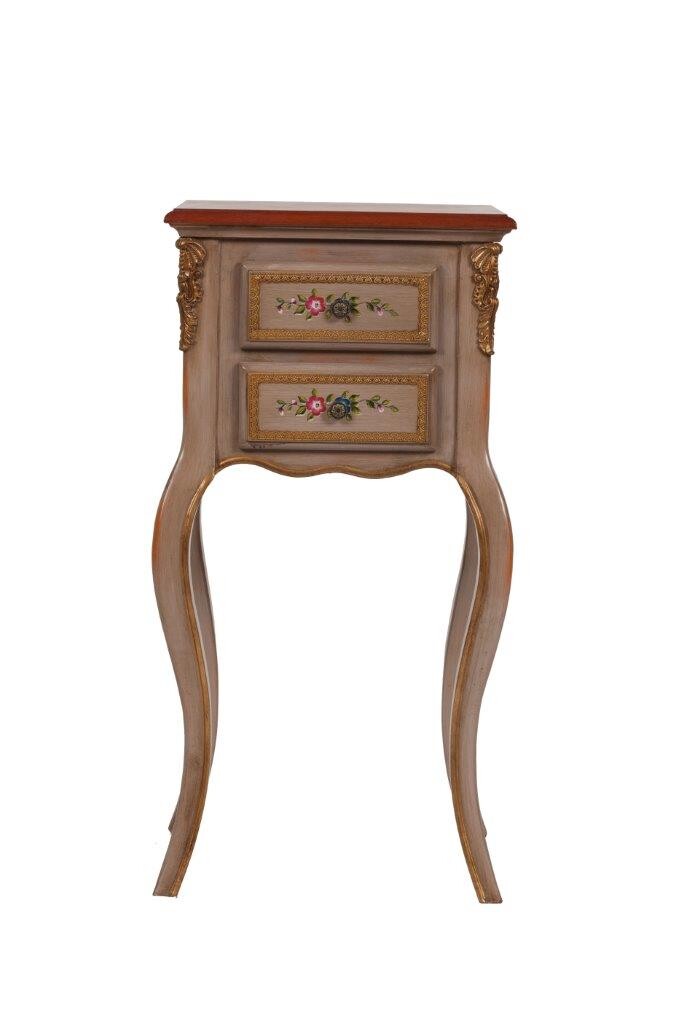 Тумбочка прикроватная высокая бежевая Bretane - изображение 2