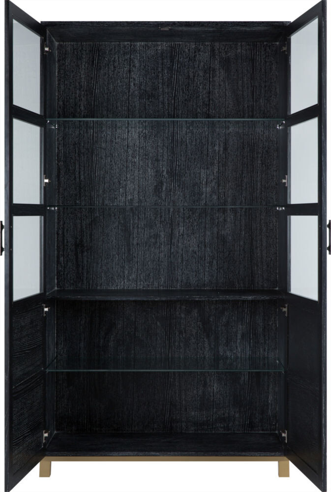 Книжный шкаф черный V11 HP12