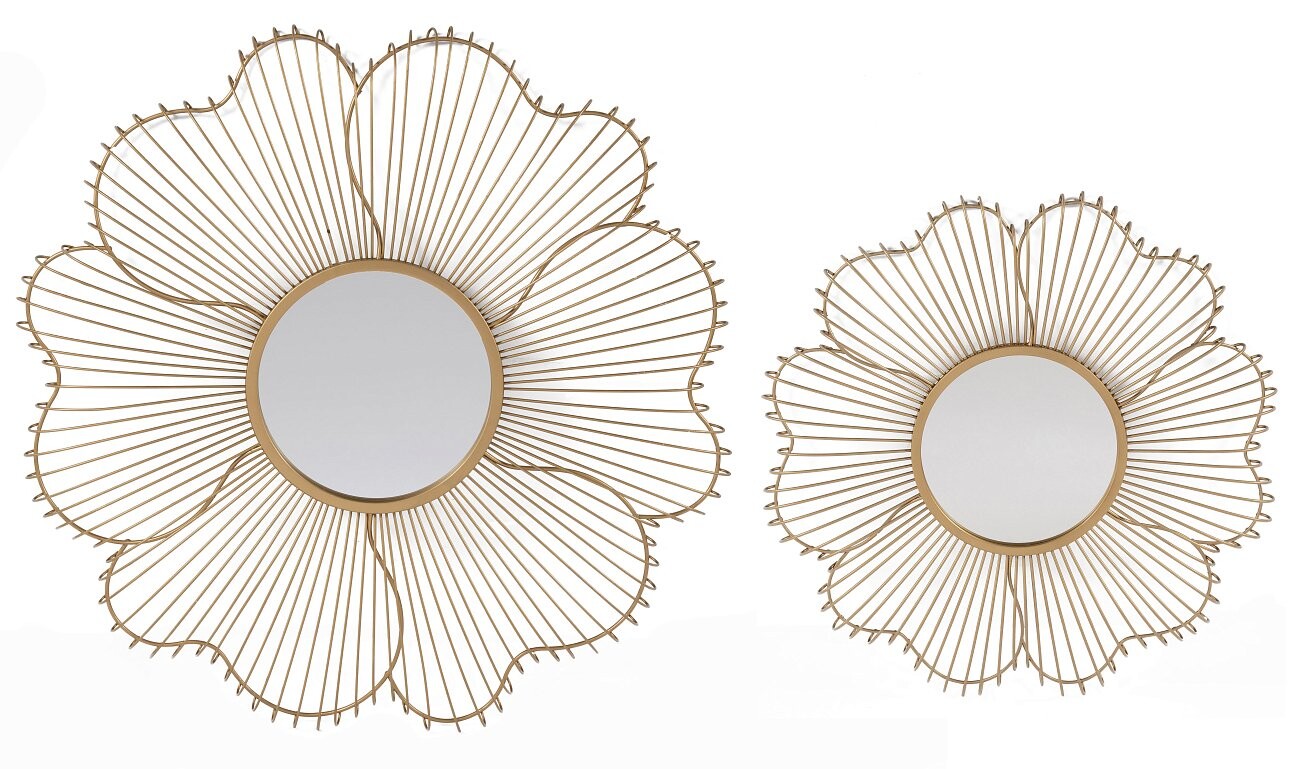 Зеркальное панно декоративное "Цветы" 3 штуки Bouquet - изображение 2