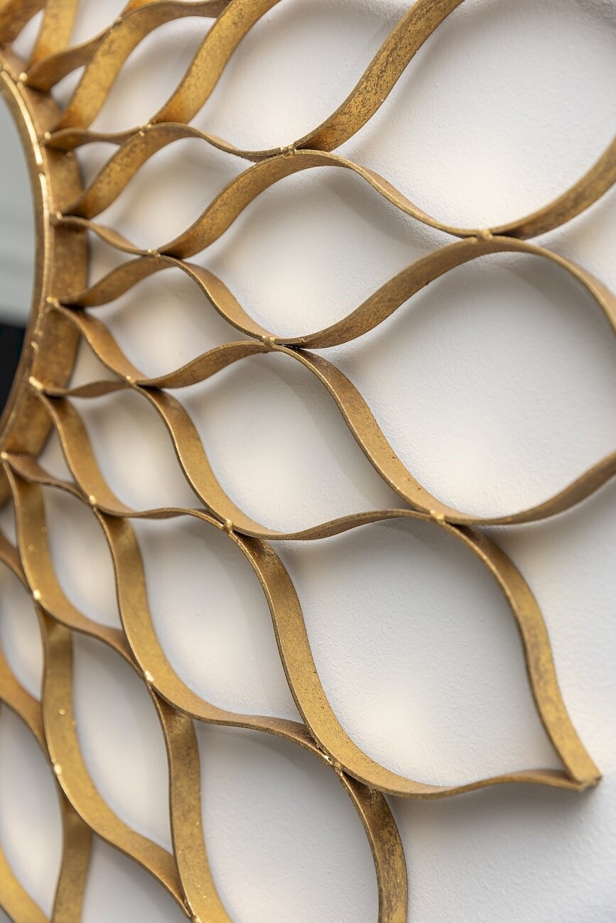 Зеркало-солнце золотое диаметр 80 см Frei - изображение 4