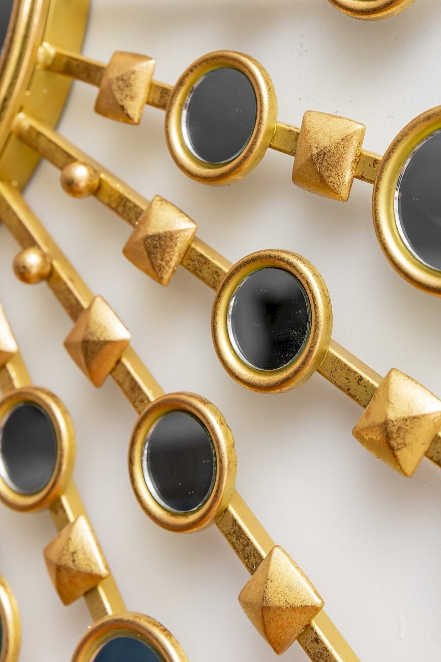 Зеркало-солнце золотое большое диаметр 98 см Jol - изображение 2