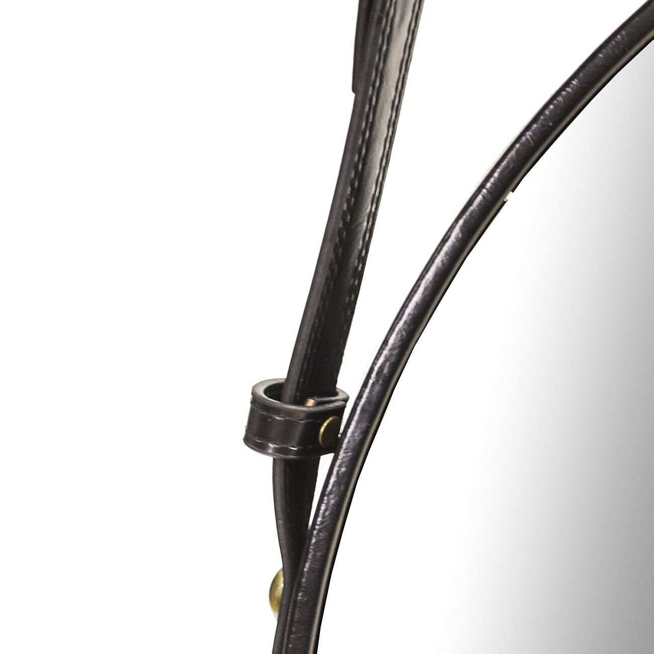 Зеркало на ремне круглое черное диаметр 61 см Mio - изображение 3