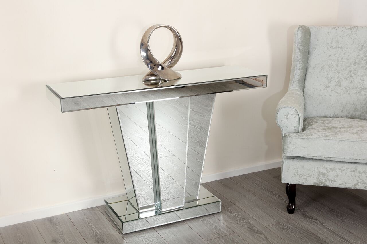 Консоль зеркальная с фигурной ножкой Elly - изображение 2