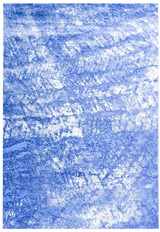 Ковер прямоугольный 80х150 см синий Bien 8717B