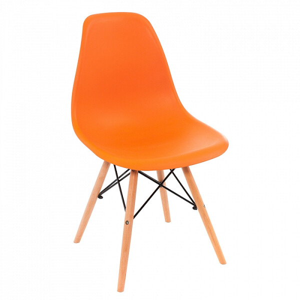 Стул деревянный Eames PC-015 orange - изображение 1