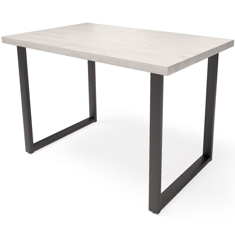 Обеденный стол прямоугольный беленый дуб 120 см "Лофт" Н db