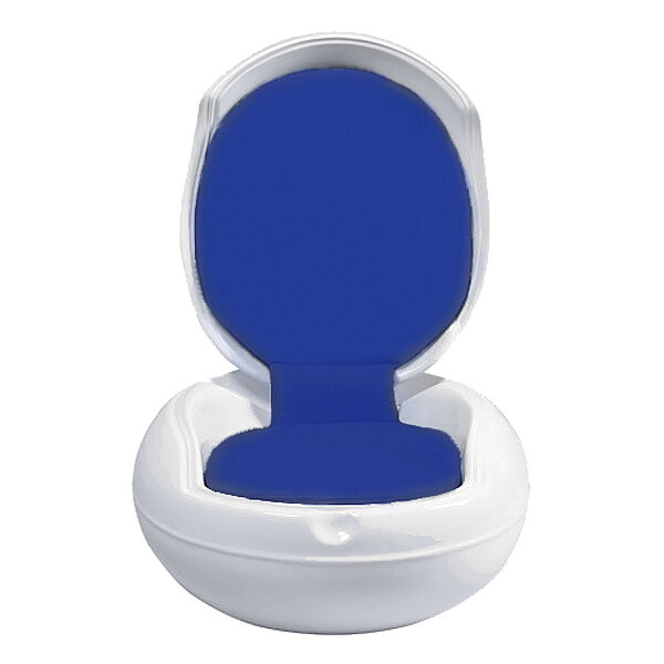 Кресло-яйцо складное бело-синее Garden Egg Chair - изображение 1