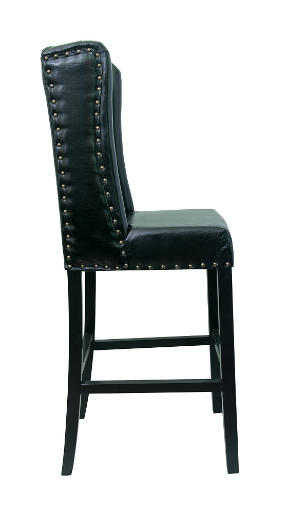 Барный стул с высокой спинкой черный Skipton black