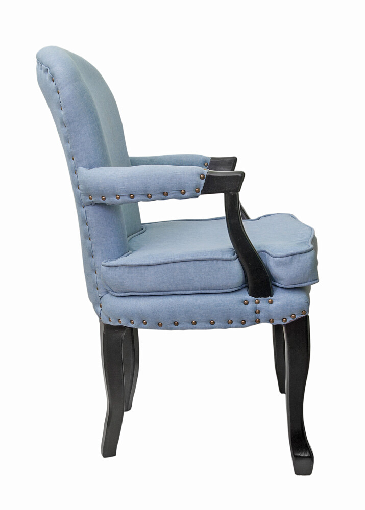 Кресло классическое голубое Anver Blue