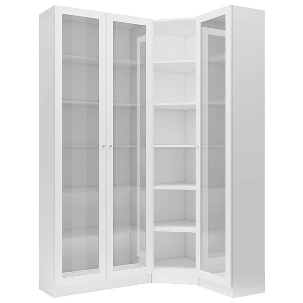Стеллаж угловой закрытый белый "Билли 19" Ikea - изображение 1