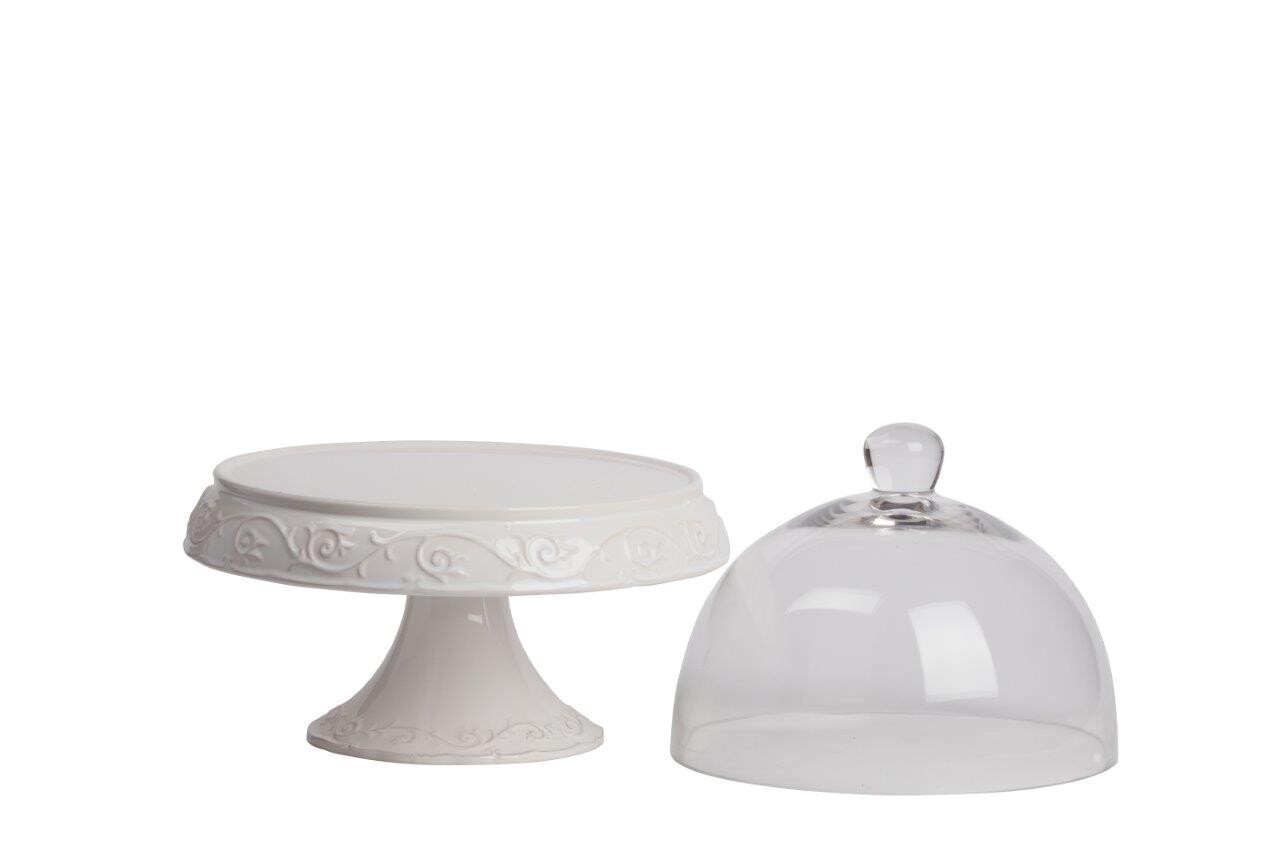 Сервировочный поднос с куполом Jovanotti Белый - изображение 2