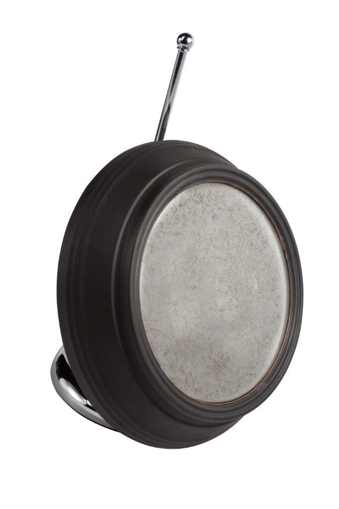 Зеркало настенное черное круглое состаренное диаметр 31 см Kennedy - изображение 2