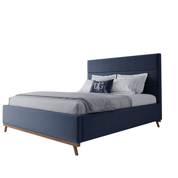 Кровать двуспальная 160х200 синяя Cooper Blueberry - изображение 1