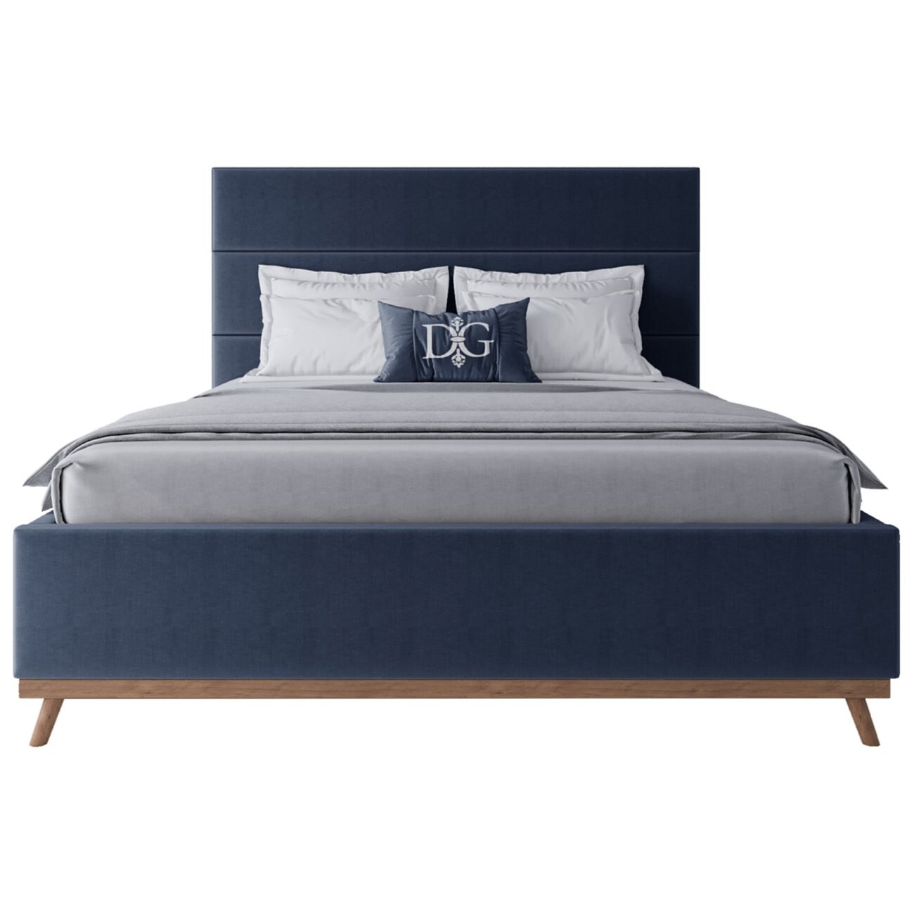 Кровать двуспальная 160х200 синяя Cooper Blueberry - изображение 2