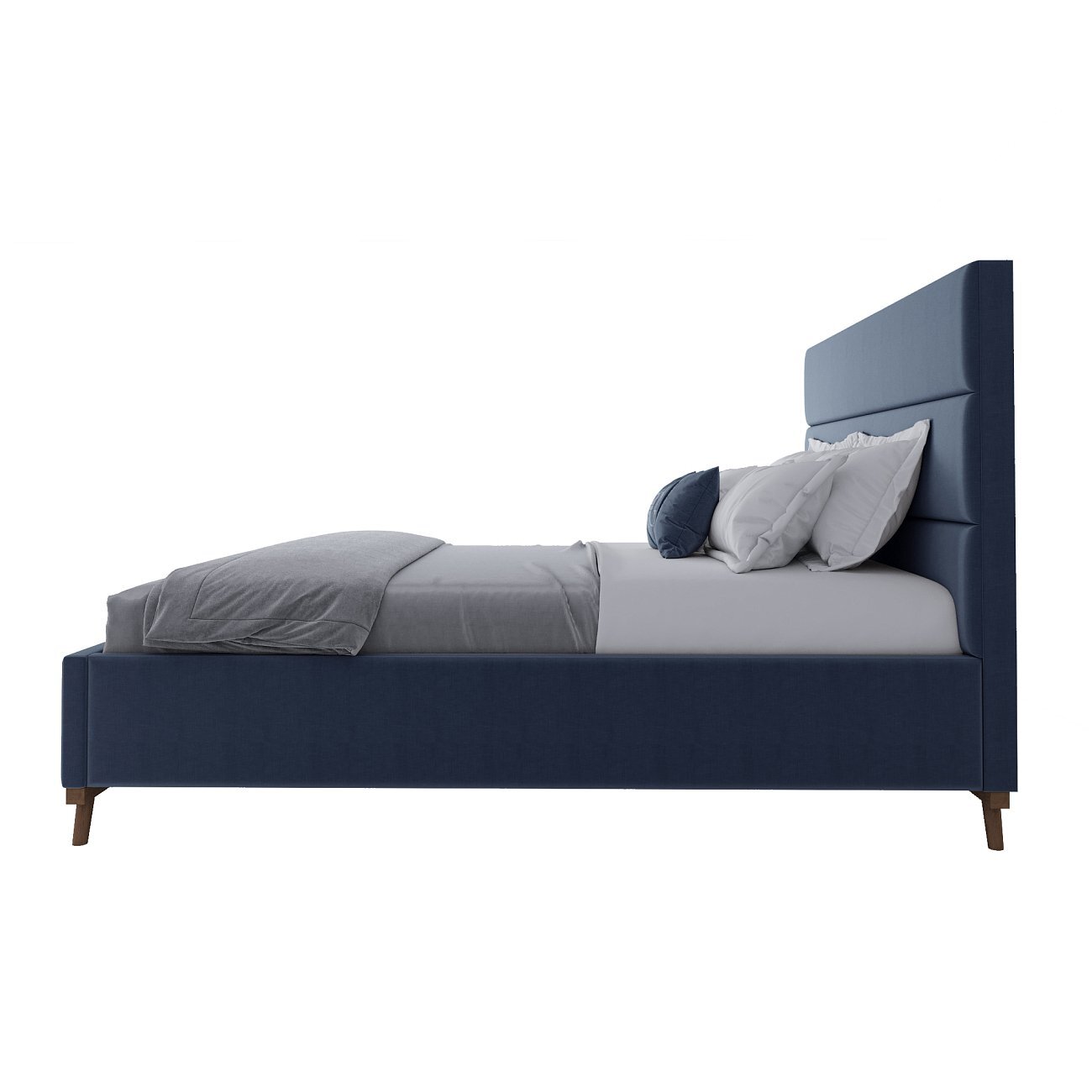 Кровать двуспальная 180х200 синяя Cooper Blueberry - изображение 3