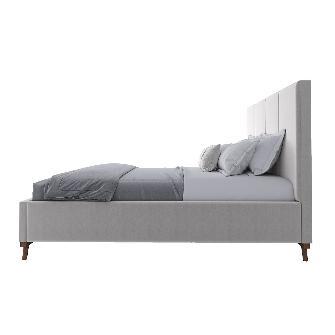 Кровать двуспальная 180х200 белая Carter Snowfall - изображение 3