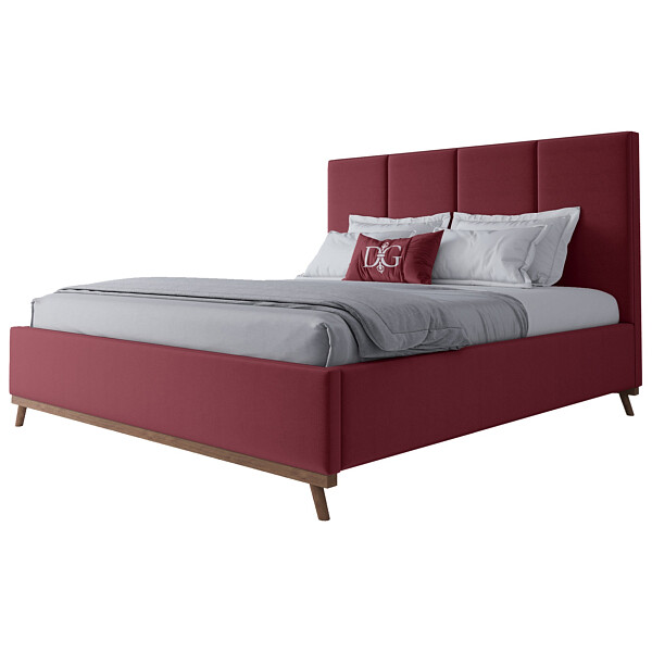 Кровать двуспальная 180х200 красная Carter Pumpkin - изображение 1