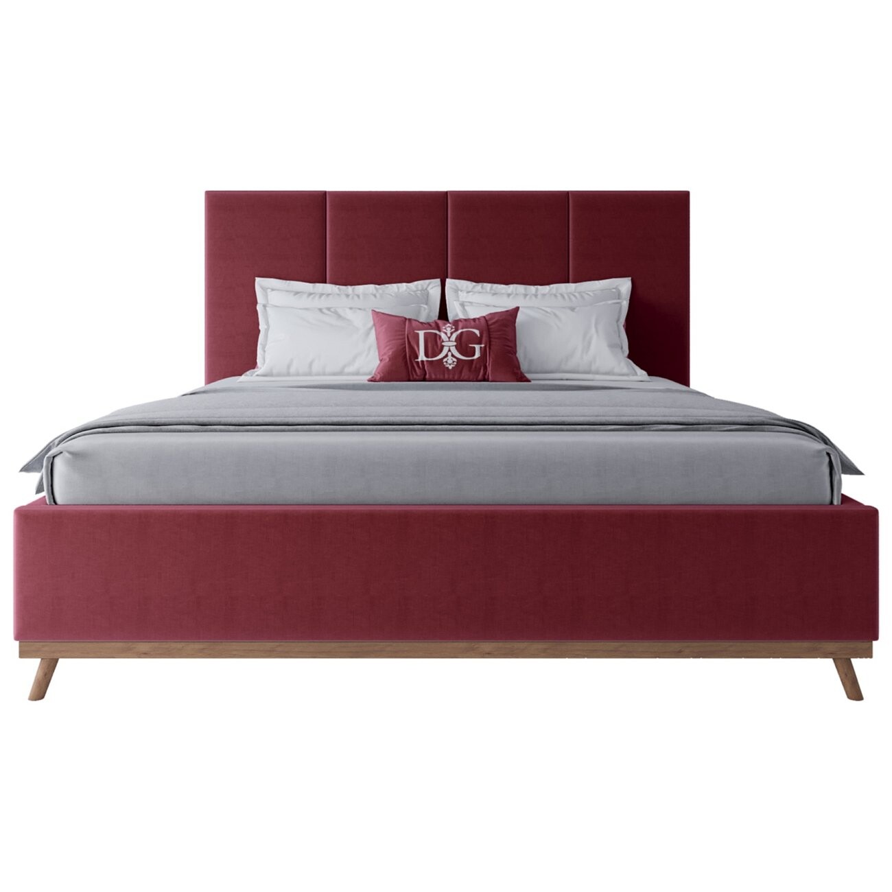 Кровать двуспальная 180х200 красная Carter Pumpkin - изображение 2