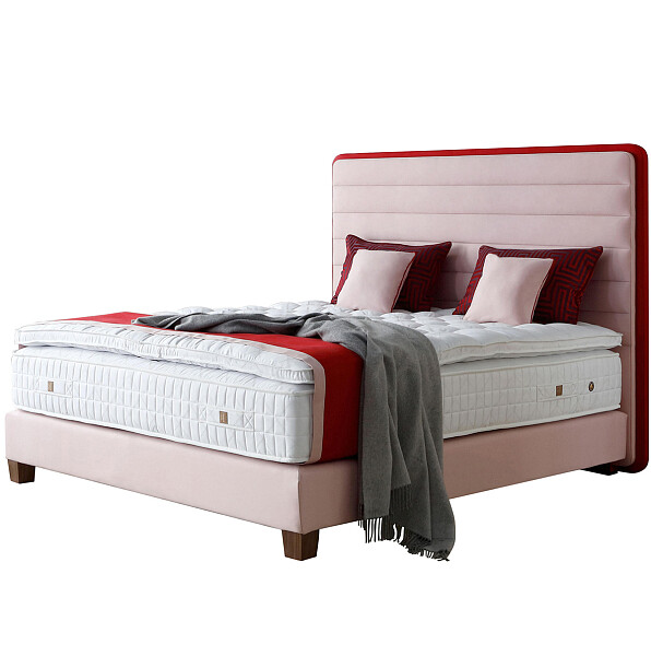 Кровать двуспальная 160х200 розовая Lounge Headboard - изображение 1