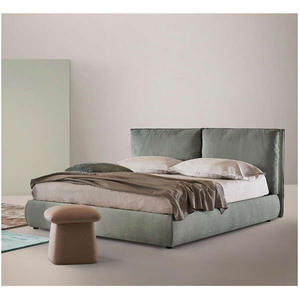 Кровать двуспальная 180х200 бежевая Bubble - изображение 1