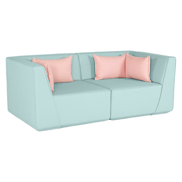 Диван Cubit Sofa прямой голубой - изображение 1