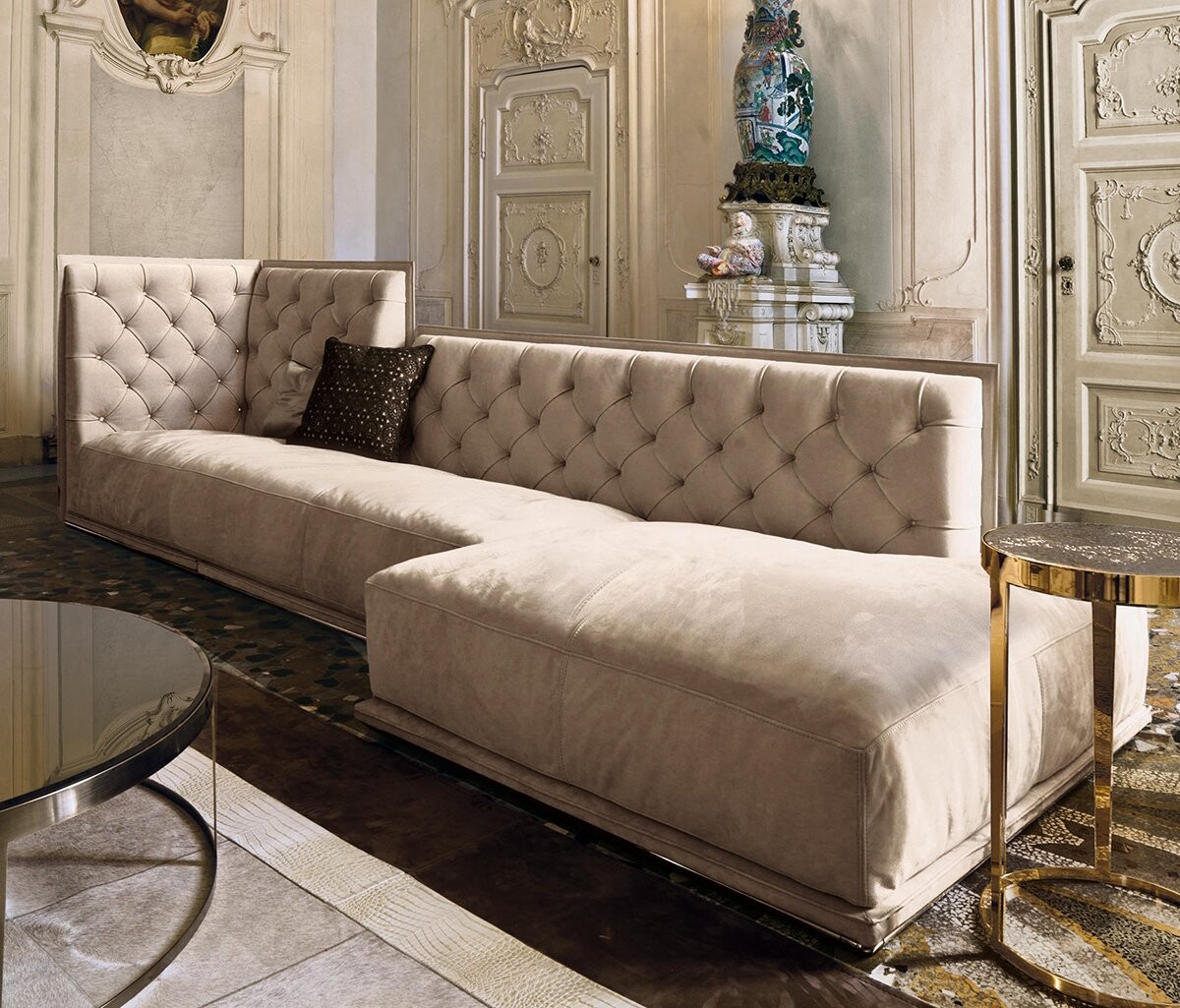 Диван Napoleon угловой бежевый - изображение 3