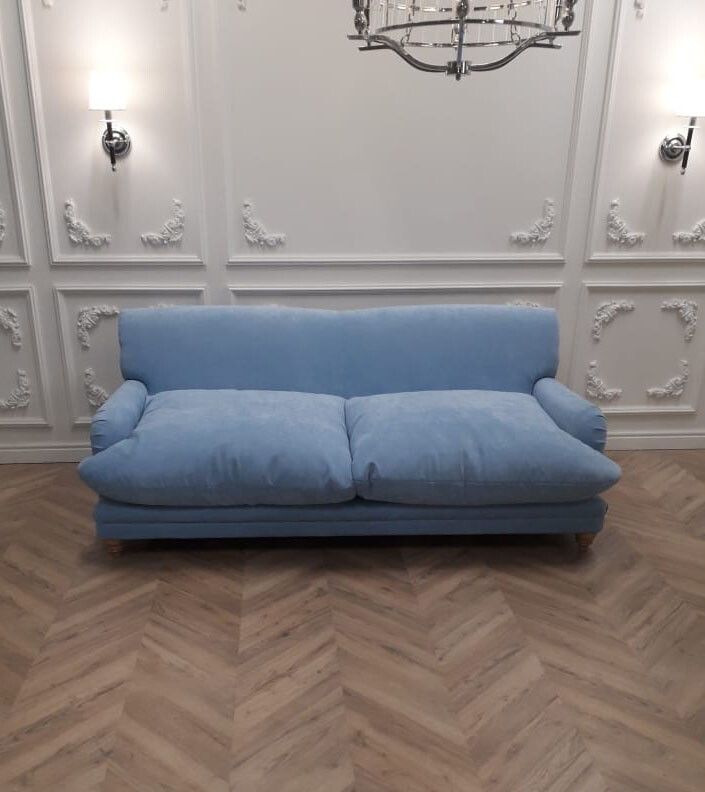 Диван Pudding прямой голубой - изображение 15