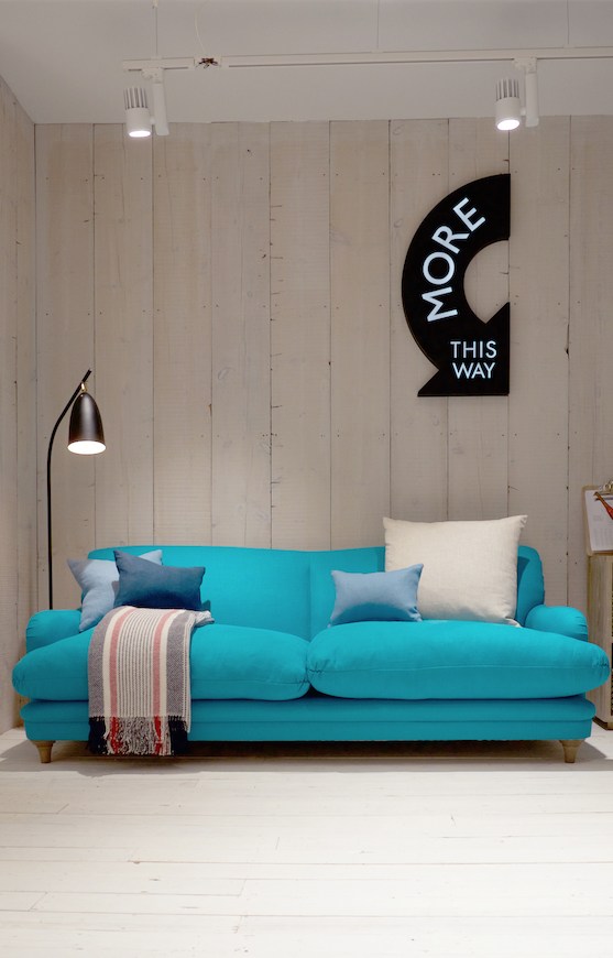 Диван Pudding прямой голубой - изображение 4