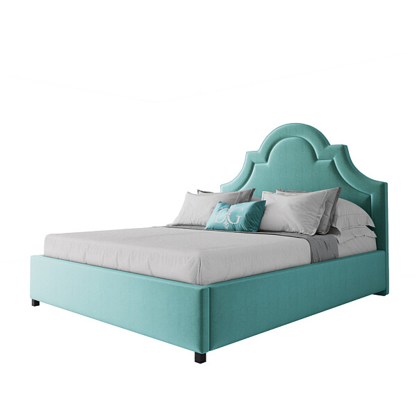 Кровать двуспальная 160х200 бирюзовая Kennedy - изображение 1