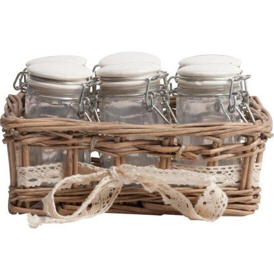 Набор для хранения в плетеной корзинке Appolto - изображение 1