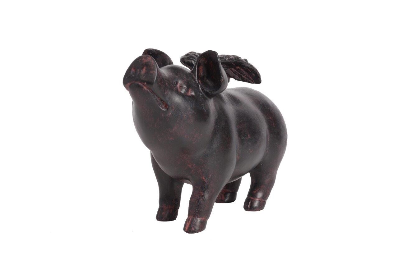 Статуэтка коричневая "Поросёнок с крылышками" Rechioni - изображение 2