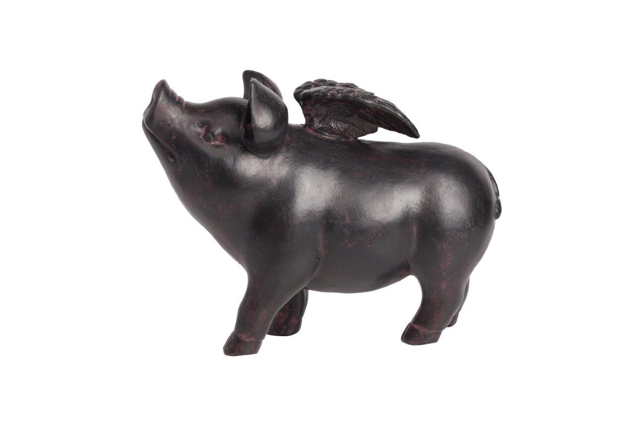 Статуэтка коричневая "Поросёнок с крылышками" Rechioni - изображение 3
