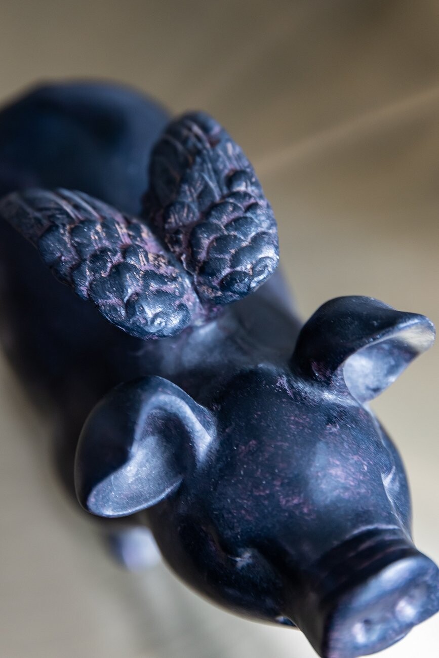 Статуэтка коричневая "Поросёнок с крылышками" Rechioni - изображение 5