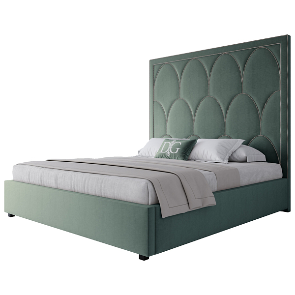 Кровать двуспальная 160х200 аквамарин Petals Queen - изображение 1
