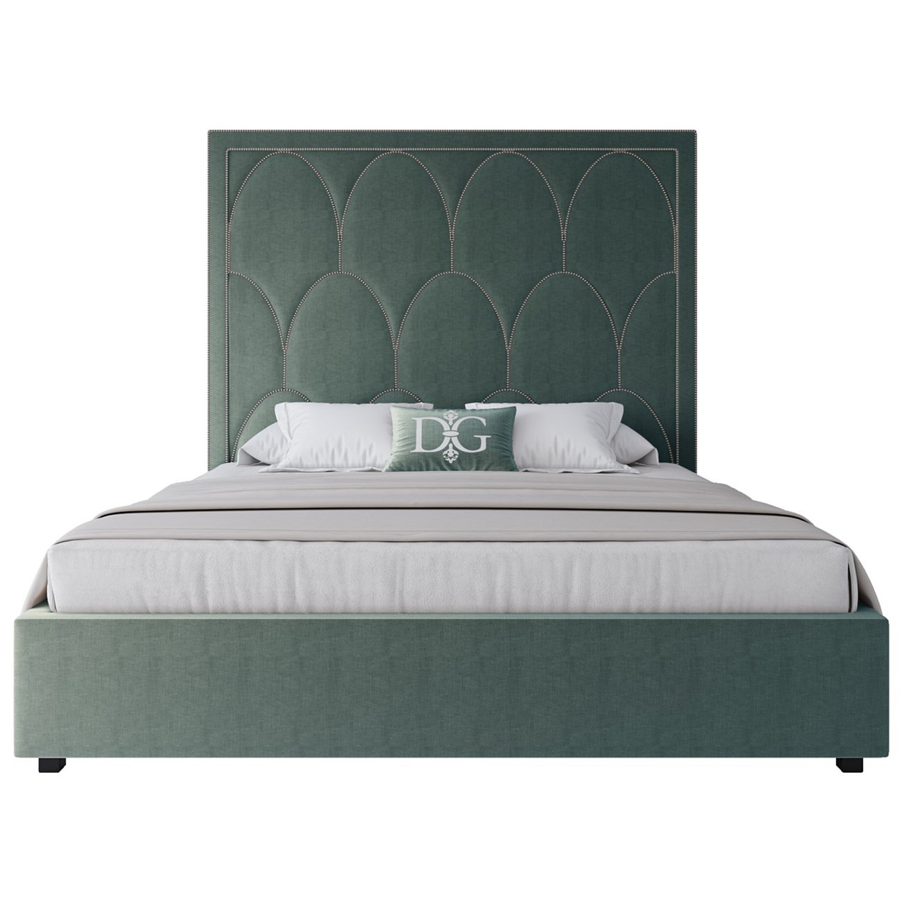 Кровать двуспальная 160х200 аквамарин Petals Queen - изображение 3