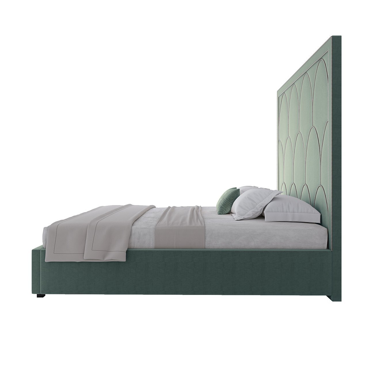 Кровать двуспальная 160х200 аквамарин Petals Queen - изображение 4