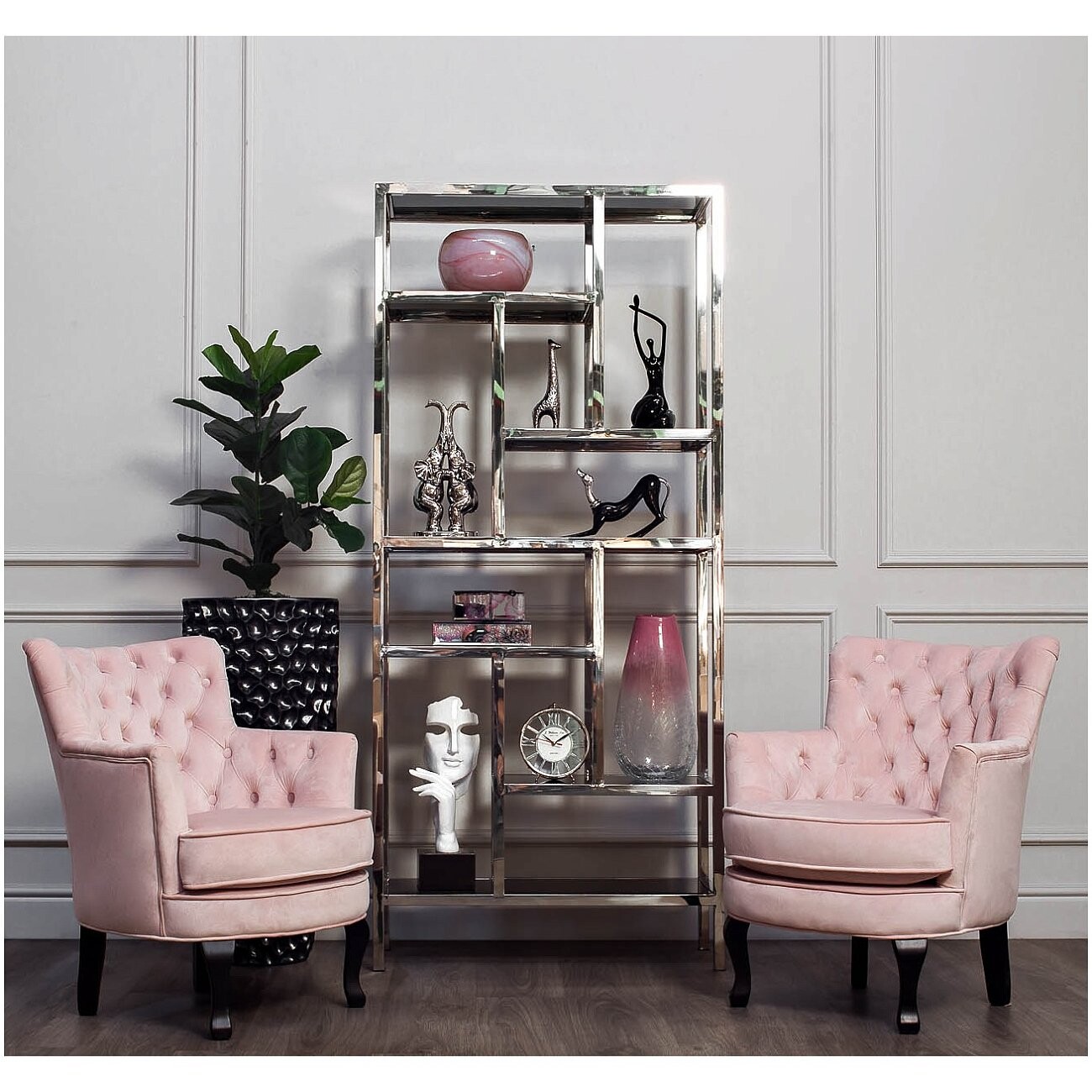 Стеллаж металлический открытый черный Black Line - изображение 5