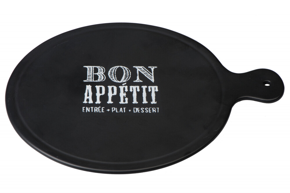 Доска керамическая для сервировки "Бон Аппети" круглая