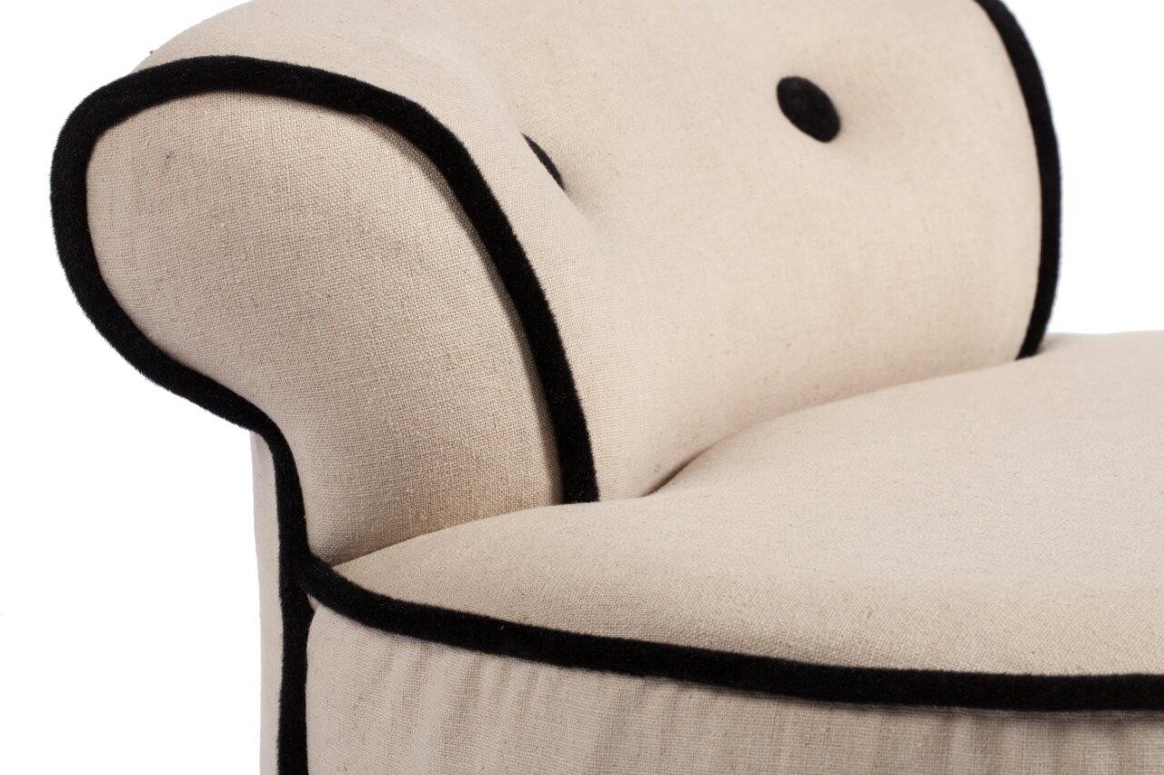 Стул мягкий с низкой спинкой бежевый Buffalo - изображение 3