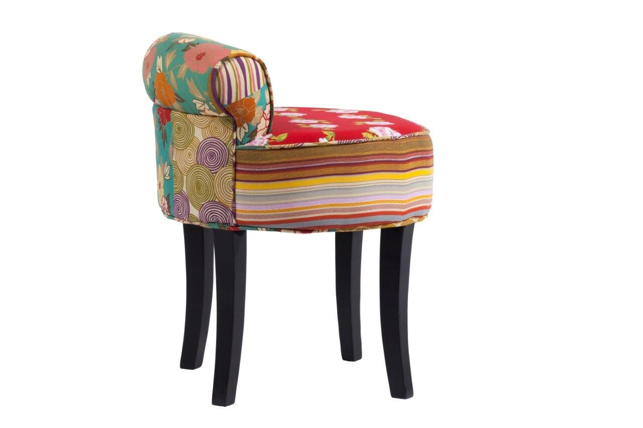 Стул мягкий с низкой спинкой лен с рисунком Chevalier - изображение 3