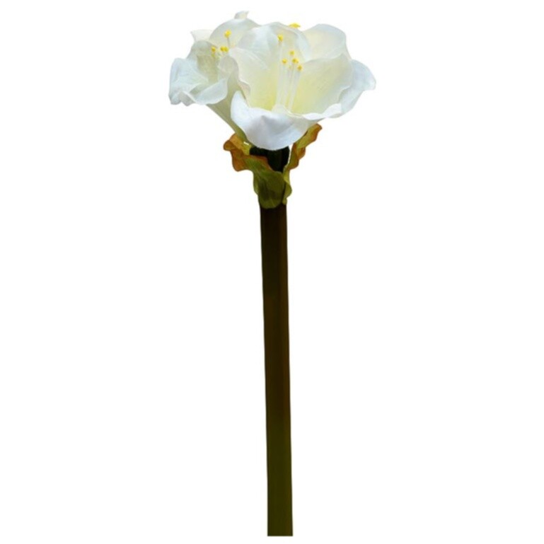Искусственный цветок "Амариллис" кремовый 57 см (12)