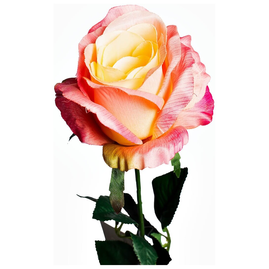 Искусственный цветок "Роза" нежно-розовая 71 см (24) - изображение 2