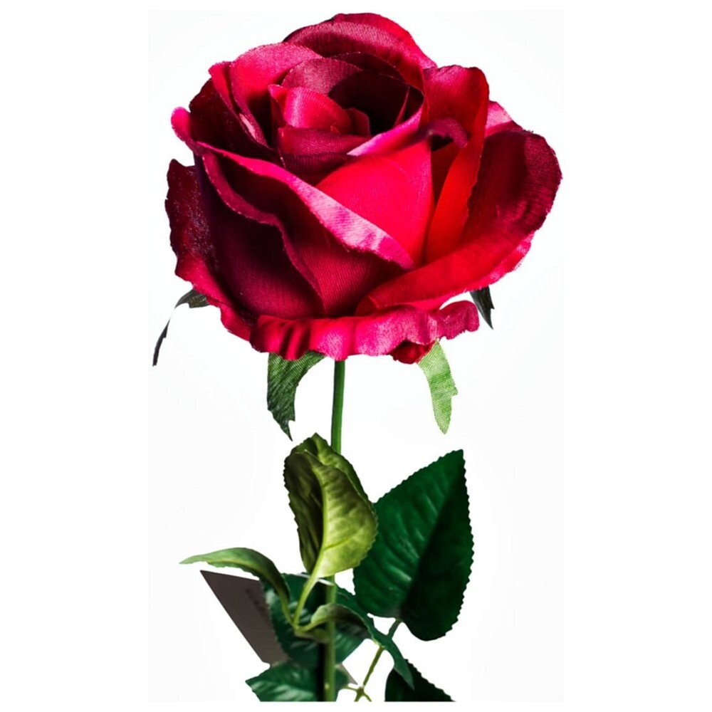 Искусственный цветок "Роза" бордовая 71 см (24)